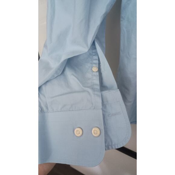 PETER MILLAR Mens XL sky Blue Pima Cotton Beach Seaside wear button down - Picture 6 of 11